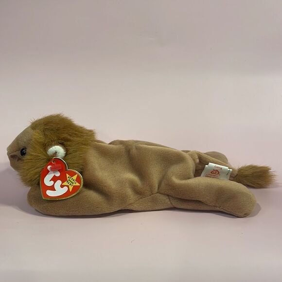 Vintage 1996 Ty Beanie Baby Roary The Lion PVC Pellets NWT Excellent Condition - Picture 2 of 10